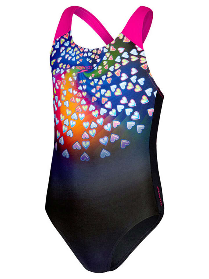 Speedo Strój kąpielowy w kolorze czarnym ze wzorem rozmiar: 134/140