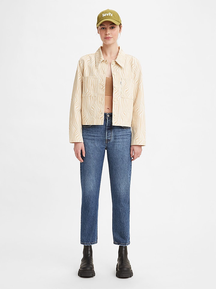 Levi´s Dżinsy "501® Crop" - Regular fit - w kolorze niebieskim rozmiar: W29/L28