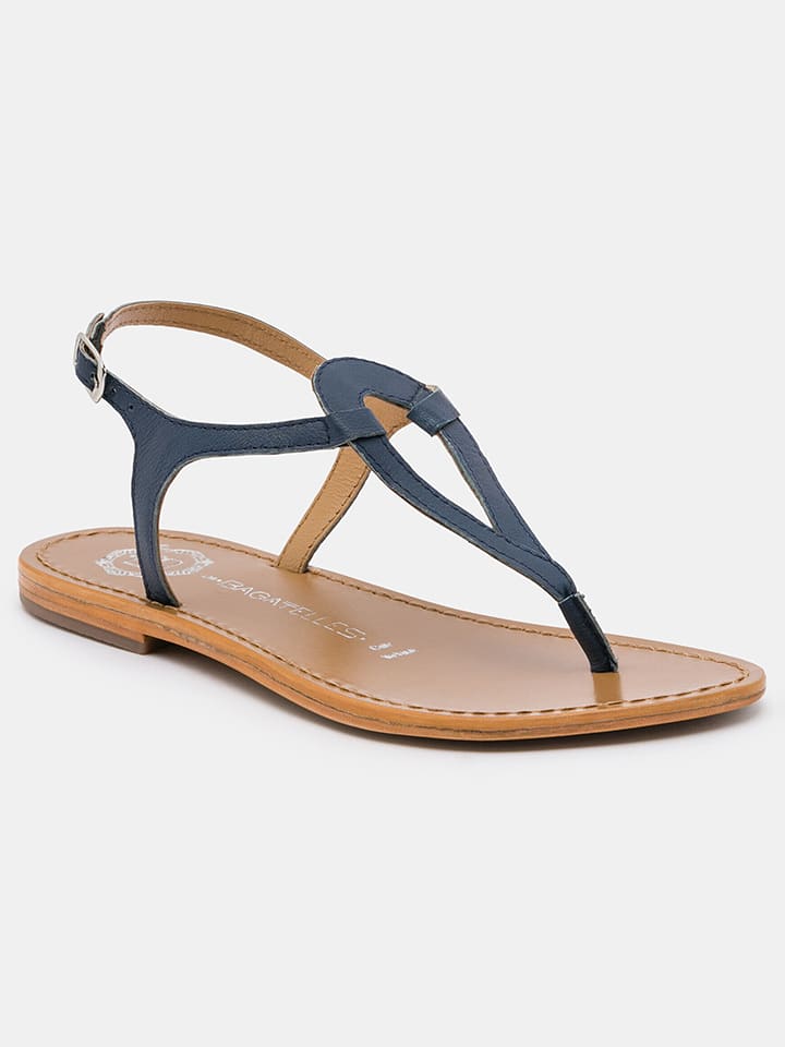 Les BAGATELLES Skórzane sandały "Malabia" w kolorze granatowym rozmiar: 37