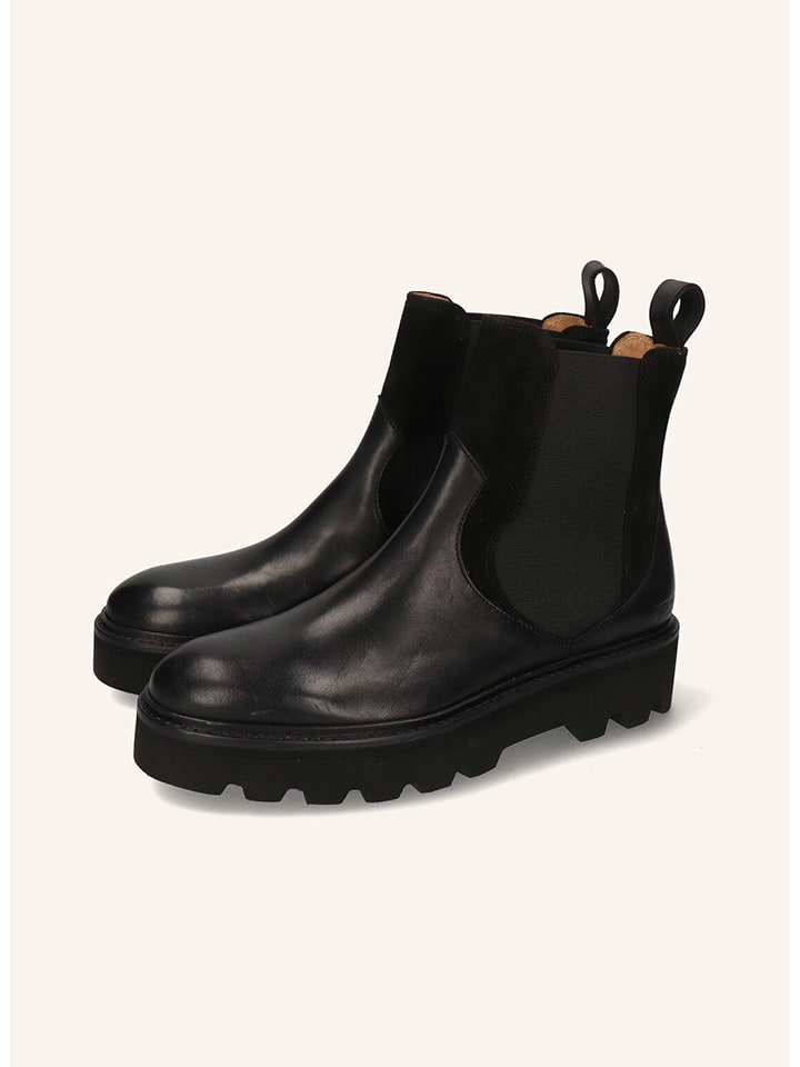 MELVIN & HAMILTON Skórzane sztyblety "Sally 113" w kolorze czarnym rozmiar: 39