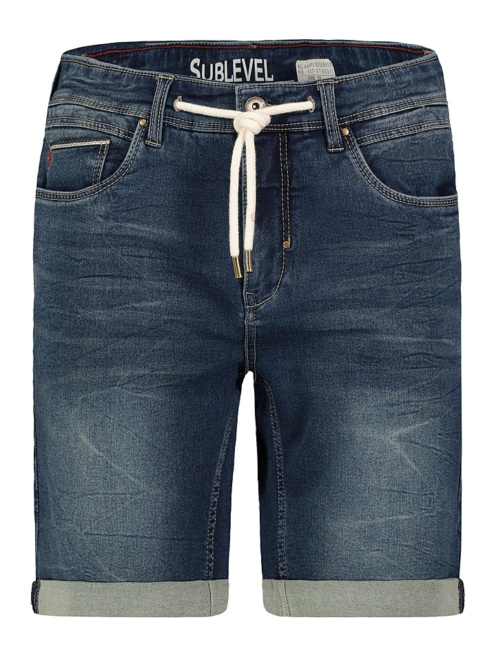 Bermudy dżinsowe "Sublevel D84" w kolorze niebieskim