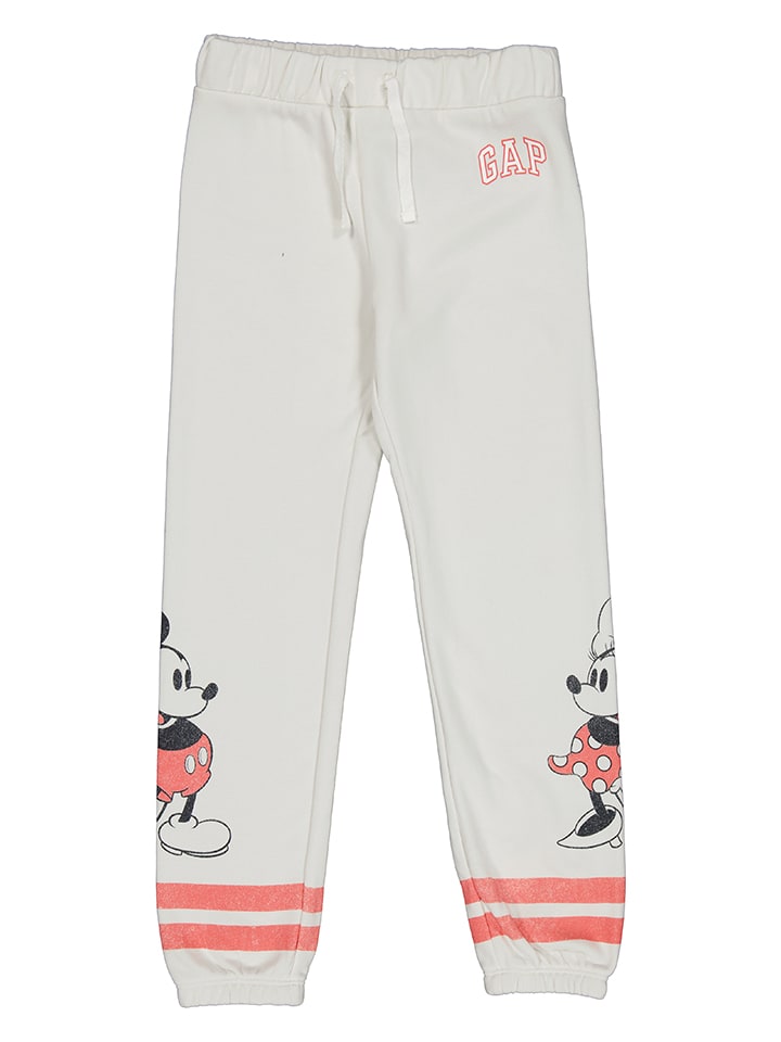 GAP Spodnie dresowe w kolorze białym rozmiar: 116/122