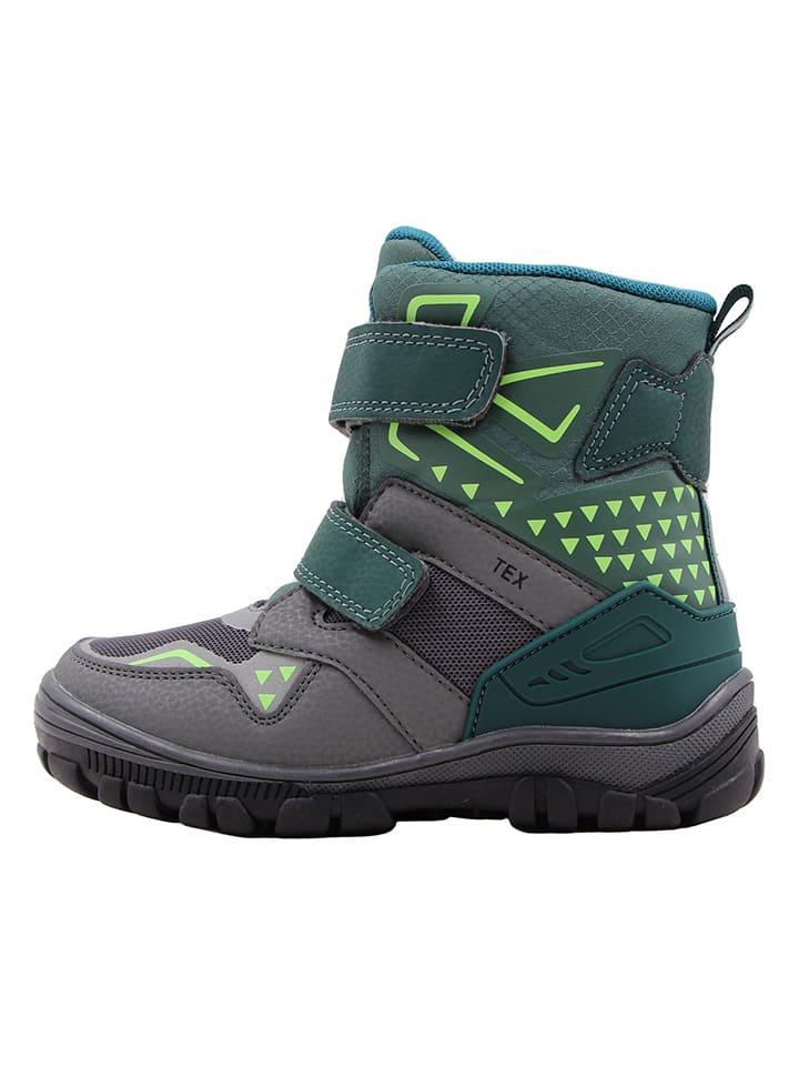 lamino Botki zimowe w kolorze zielonym rozmiar: 28