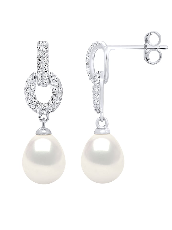 Mitzuko Srebrne kolczyki-wkrętki z perłami rozmiar: onesize