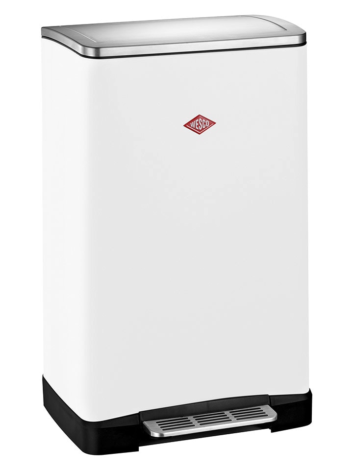 WESCO Kosz "Big Double Boy" w kolorze białym na śmieci - 40 l rozmiar: onesize