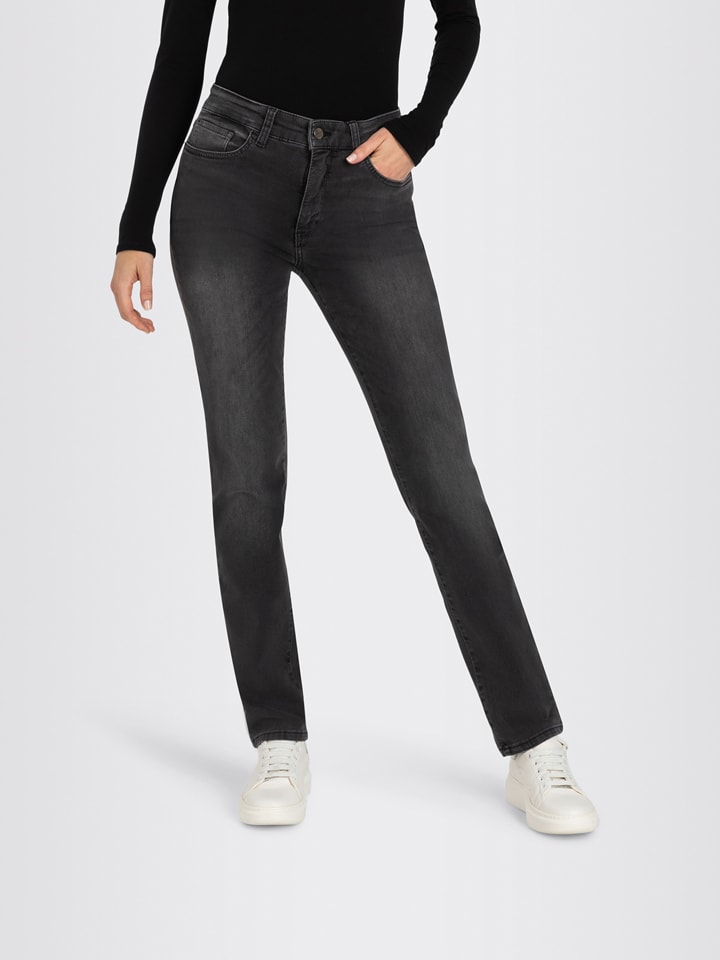 MAC Dżinsy "Dream" - Regular Waist - w kolorze antracytowym rozmiar: 32/L34