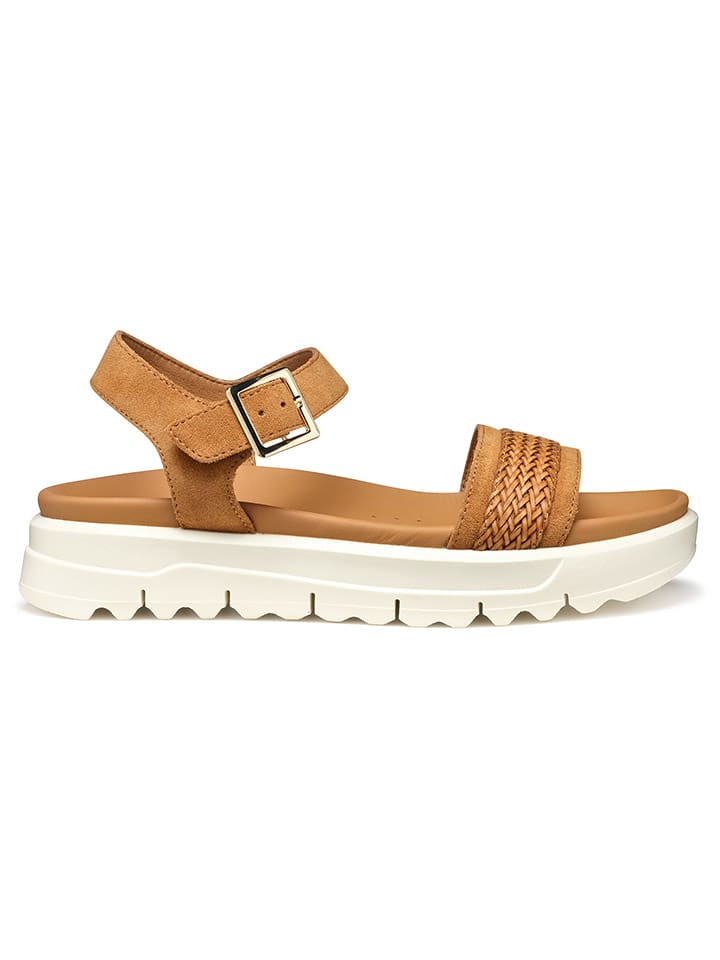 Geox Sandały "Xand 2.1S" w kolorze jasnobrązowym rozmiar: 39