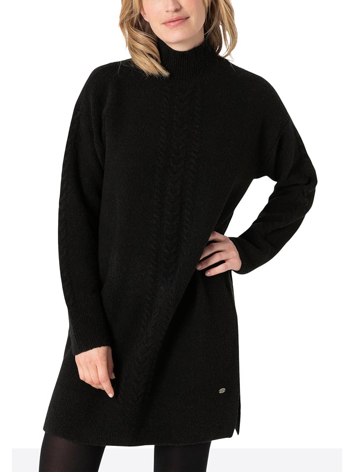 Timezone Sukienka dzianinowa w kolorze czarnym rozmiar: M