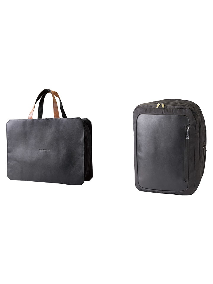 Designnest Plecak "Foldbag" w kolorze czarnym - 42 x 32 x 10 cm rozmiar: onesize