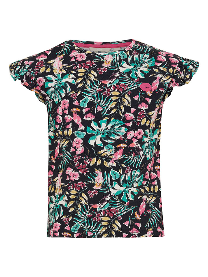 Koszulka w kolorze granatowym ze wzorem