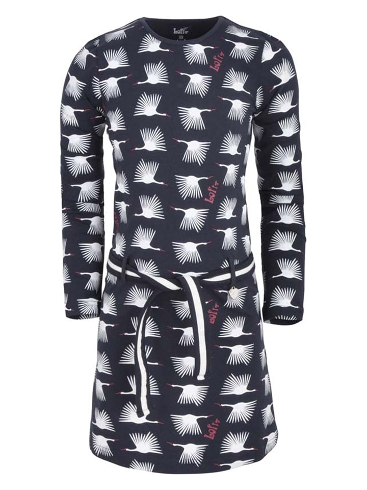 Lofff Sukienka "Rozemarijn" w kolorze granatowym rozmiar: 104