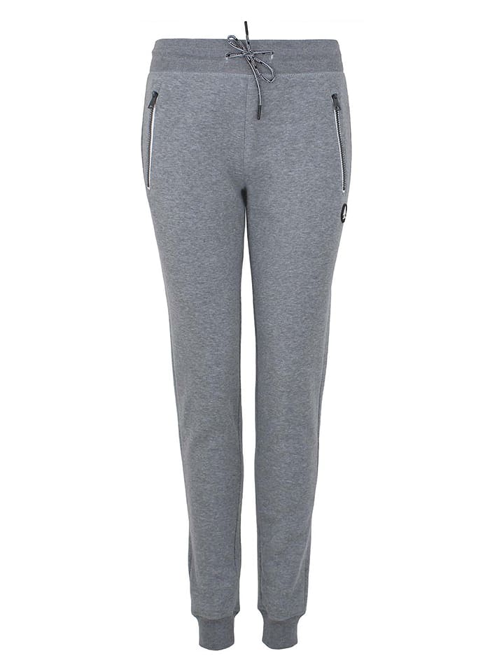Spodnie dresowe "Anoe" w kolorze szarym