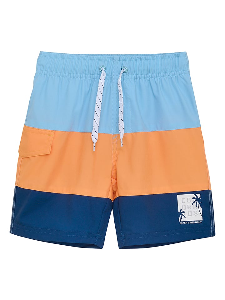 Color Kids Szorty kąpielowe w kolorze pomarańczowo-niebieskim rozmiar: 116