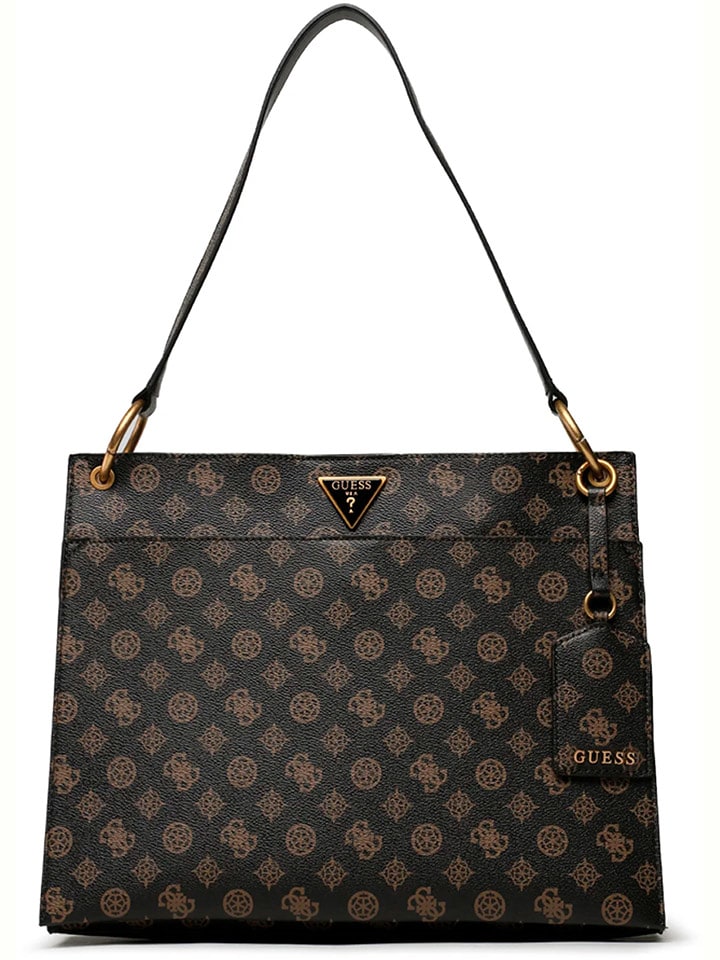 Guess Torebka w kolorze beżowo-czarnym - 36 x 28 x 17 cm rozmiar: onesize