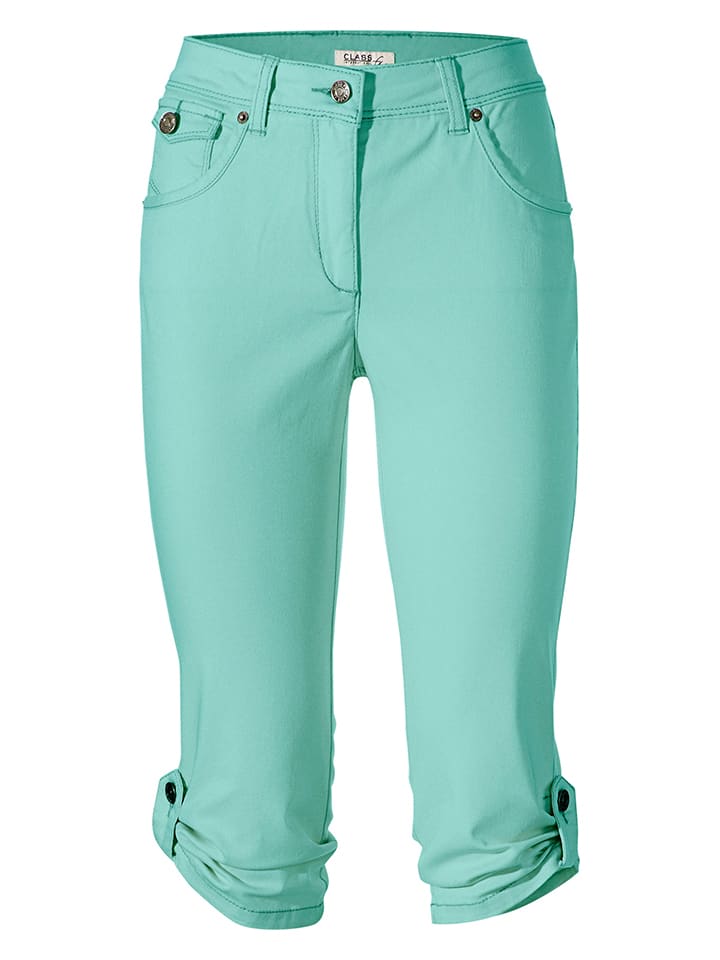 Heine Rybaczki dżinsowe w kolorze turkusowym rozmiar: 42