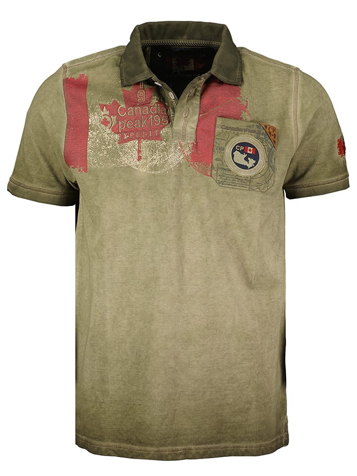 Canadian Peak Koszulka polo w kolorze khaki rozmiar: 3XL