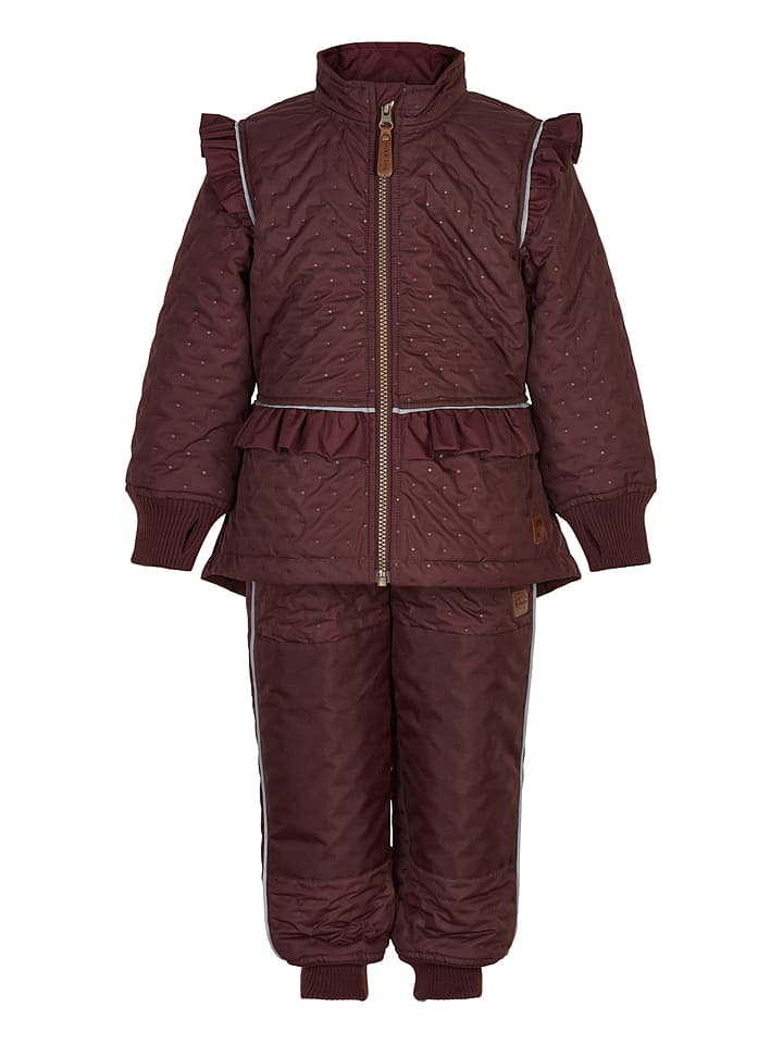 mikk-line 2-częściowy zestaw termiczny w kolorze brązowym rozmiar: 128