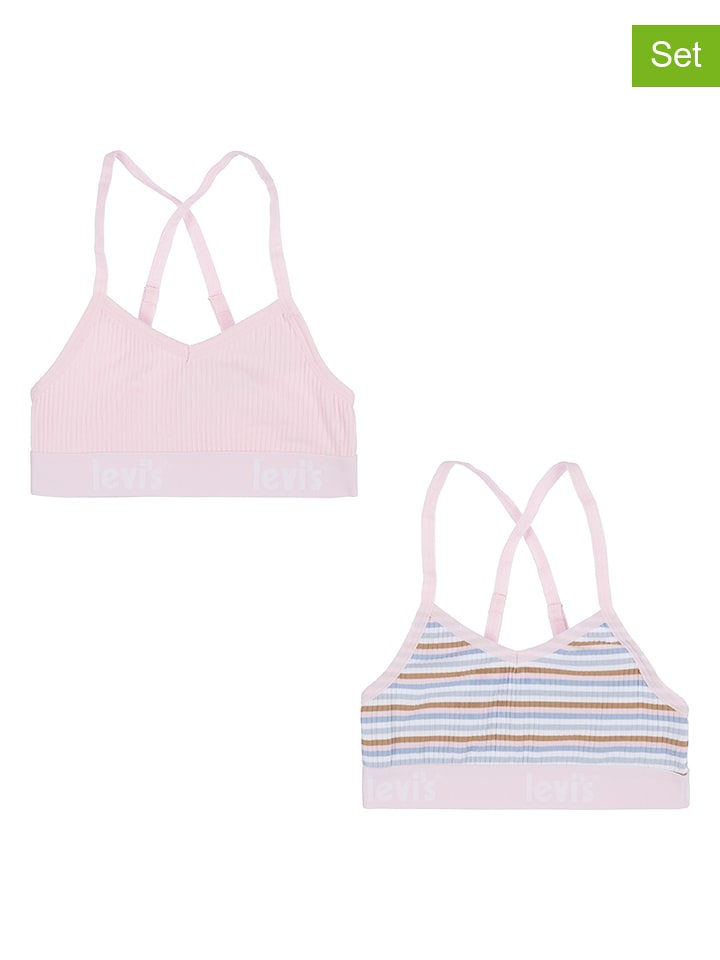 Levi's Kids Topy (2 szt.) w kolorze jasnoróżowym rozmiar: 128-140
