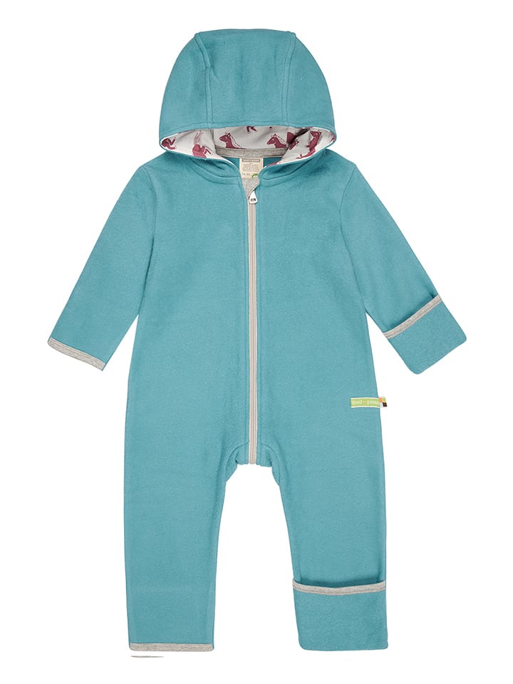 loud + proud Kombinezon polarowy w kolorze błękitnym rozmiar: 74/80