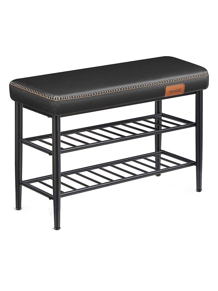 Songmics Regał w kolorze czarnym na buty - 80 x 50 x 30 cm rozmiar: onesize