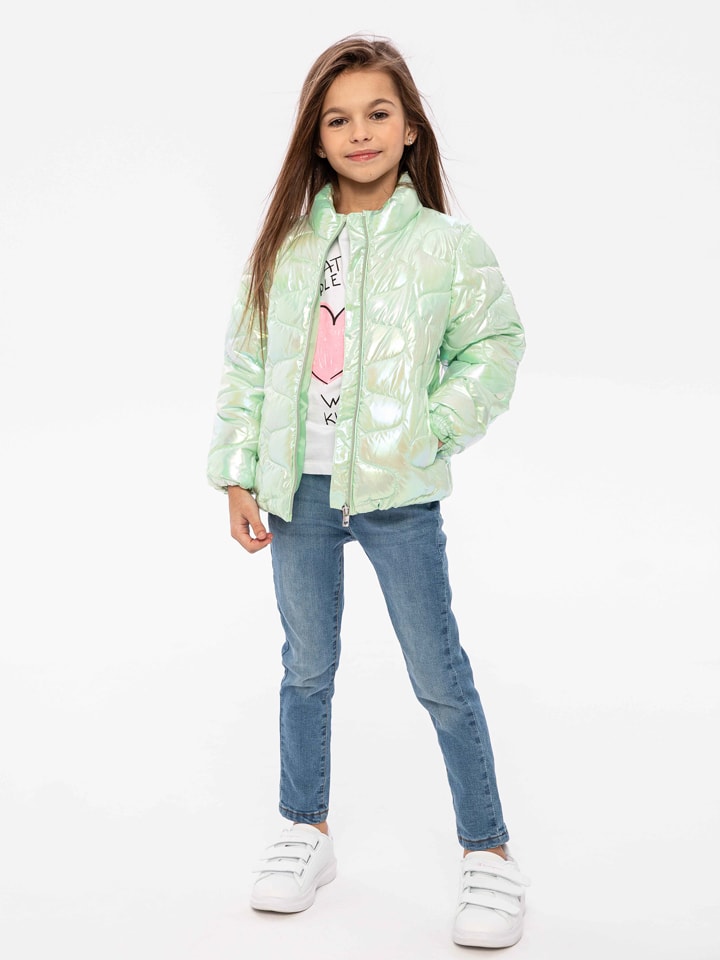 Minoti Kurtka puchowa w kolorze zielonym rozmiar: 122/128