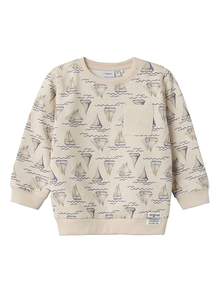 name it Bluza "Falk" w kolorze beżowym rozmiar: 104