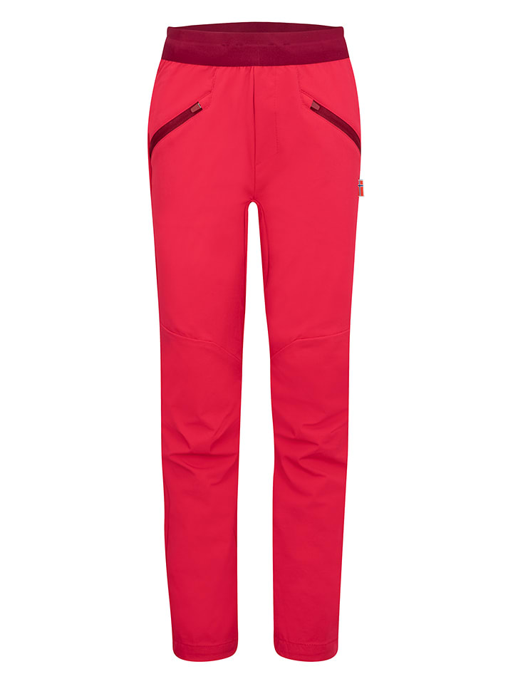 Trollkids Spodnie softshellowe "Tronfjel" w kolorze różowym rozmiar: 152