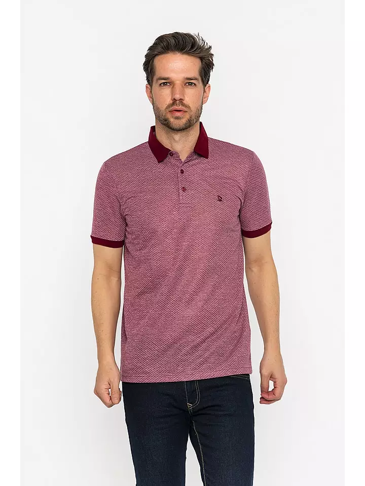 Koszulka polo w kolorze bordowym