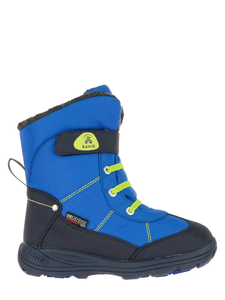 Kamik Botki zimowe "Snowman" w kolorze niebieskim rozmiar: 28