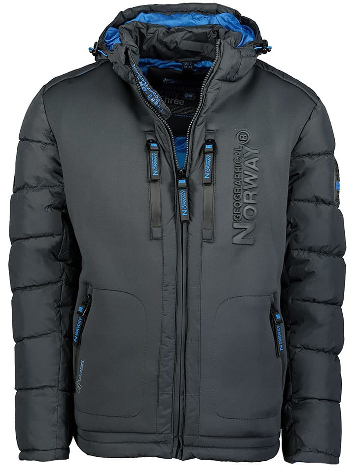 Geographical Norway Kurtka pikowana "Beachwood" w kolorze szarym rozmiar: 4XL