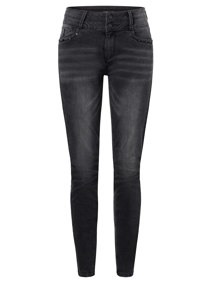 Timezone Dżinsy "Enya" - Skinny fit - w kolorze ciemnoszarym rozmiar: W28/L32