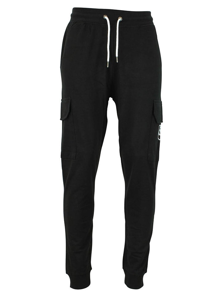 Peak Mountain Spodnie dresowe "Cargo" w kolorze czarnym rozmiar: M
