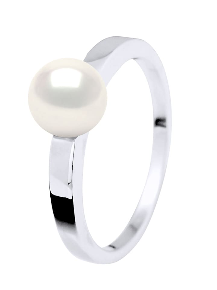 Mitzuko Srebrny pierścionek z perłą rozmiar: 56