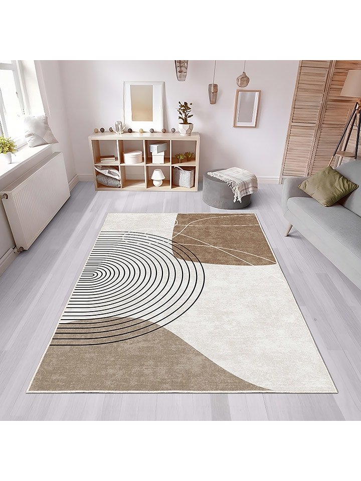 CARPET DIEM Dywan w kolorze kremowo-brązowym rozmiar: 60x100 cm