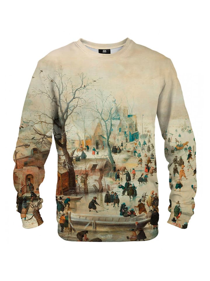 Mr GUGU & MISS GO Bluza w kolorze beżowym ze wzorem rozmiar: M