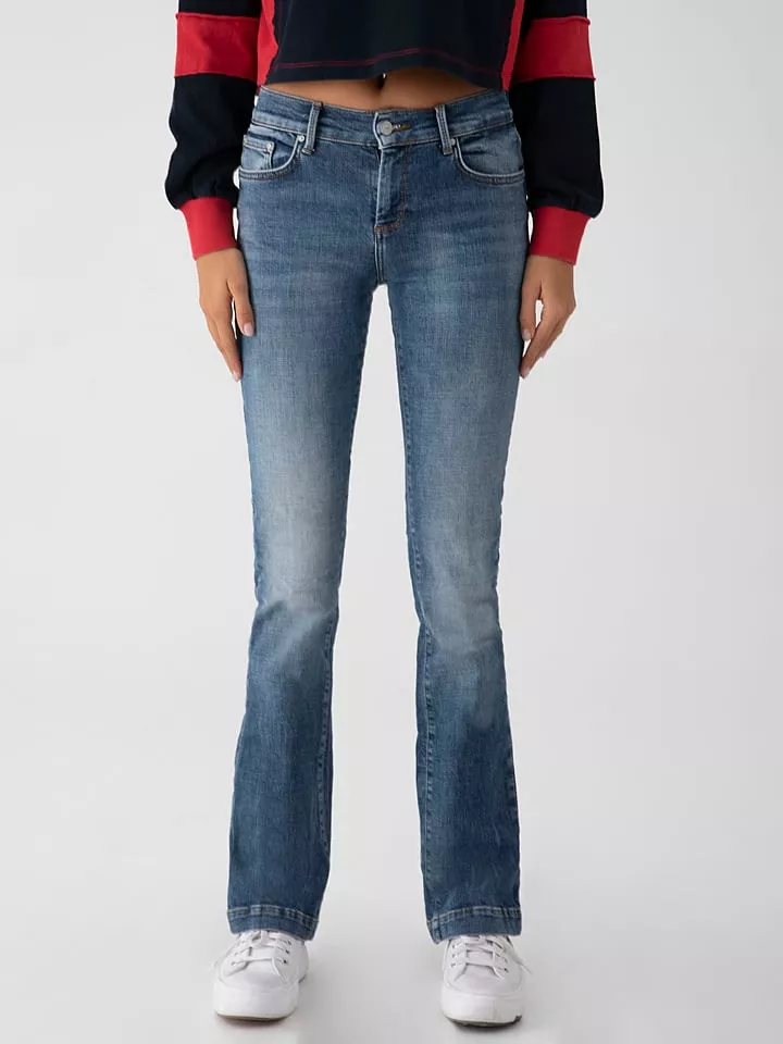 LTB Dżinsy "Fallon" - Slim fit - w kolorze niebieskim rozmiar: W31/L34