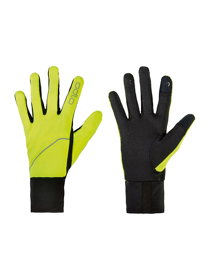 Odlo Rękawiczki "Intensity Safety" w kolorze żółto-czarnym rozmiar: 8