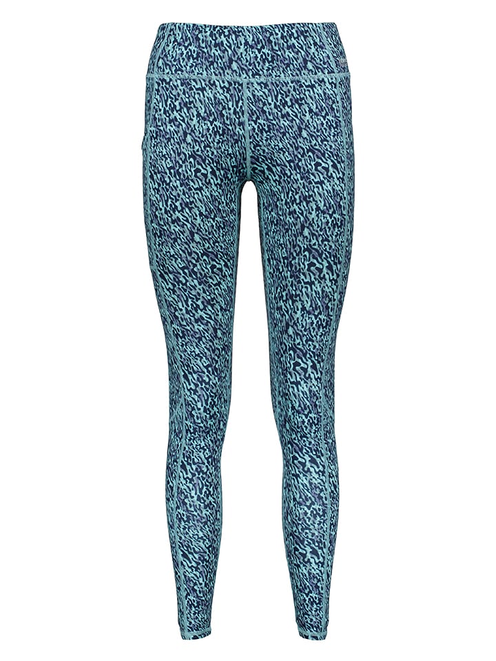 Legginsy funkcyjne w kolorze turkusowym