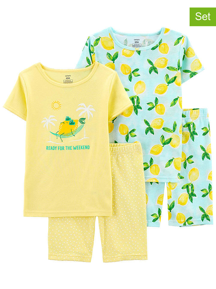 carter's Piżamy (2 szt.) w kolorze żółtym rozmiar: 116