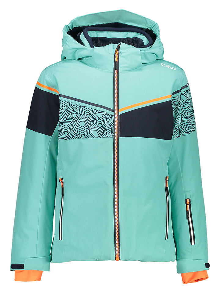 Kurtka narciarska w kolorze miętowym
