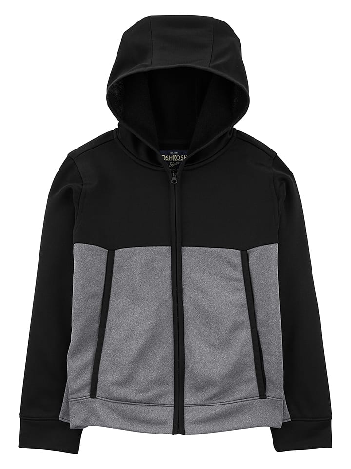 OshKosh Bluza w kolorze szaro-czarnym rozmiar: 140
