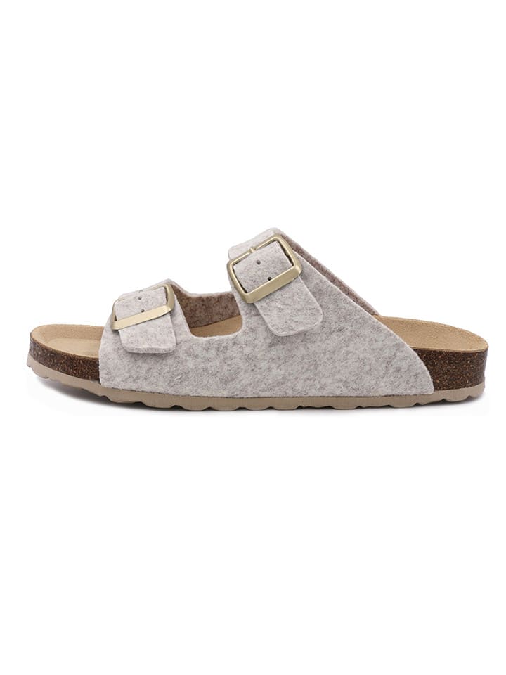 billowy Klapki w kolorze beżowym rozmiar: 42