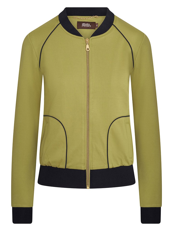 Kurtka przejściowa "Jacket Upside Down" w kolorze zielonym