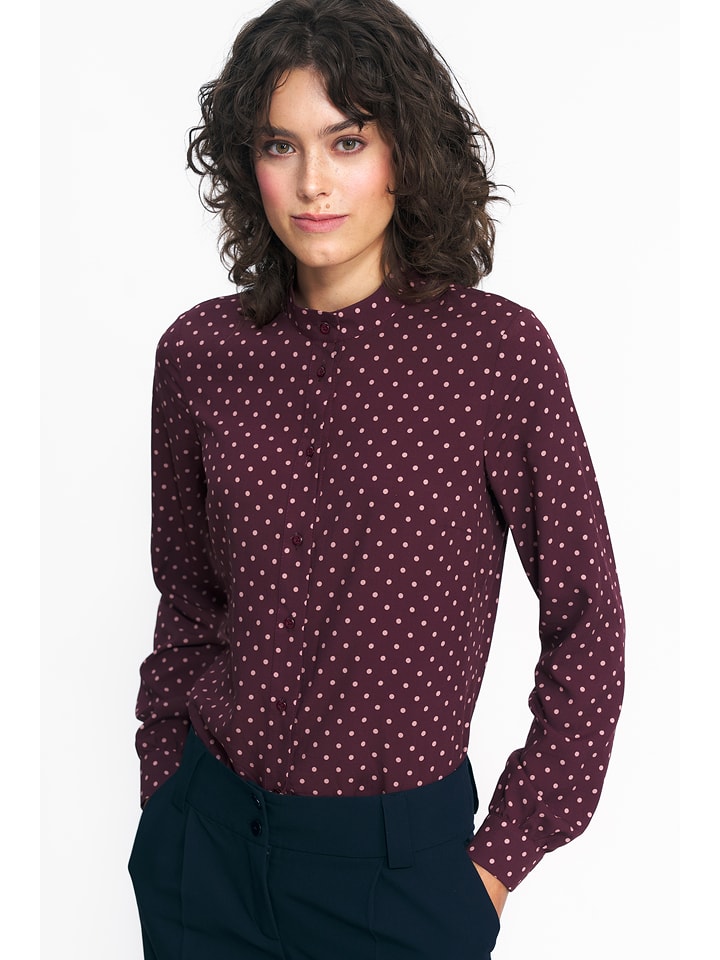 Nife Bluzka w kolorze bordowym rozmiar: 38