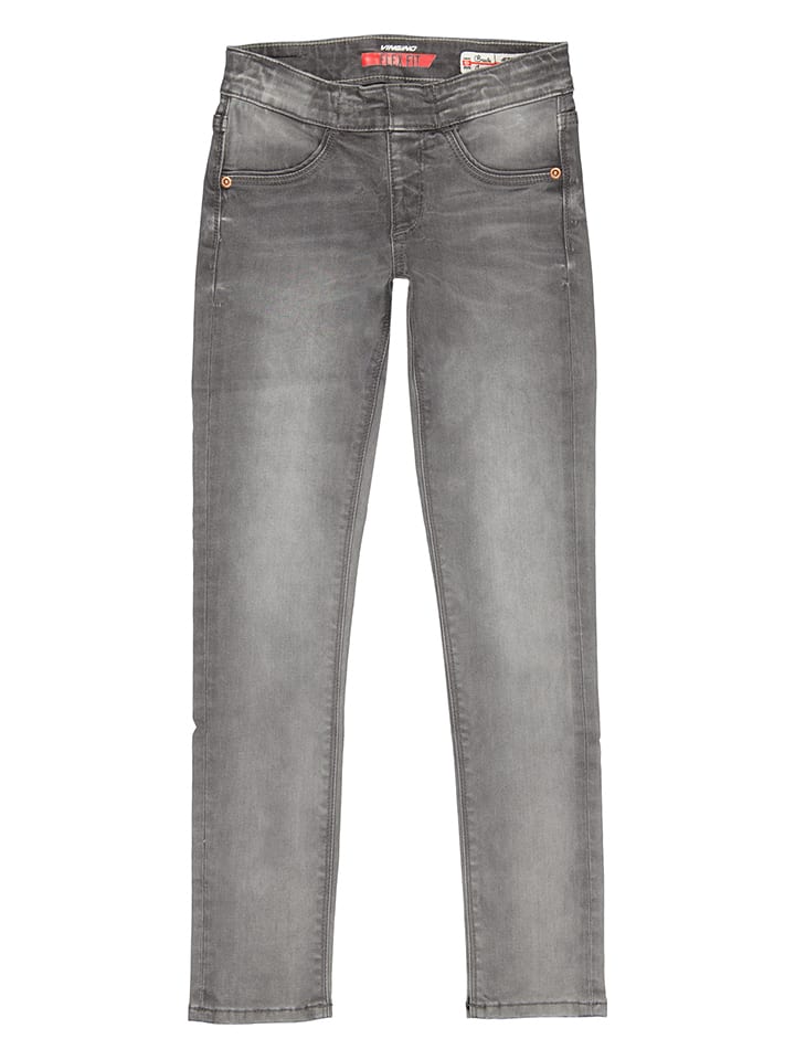 Vingino Dżinsy "Bracha" - Super Skinny - w kolorze szarym rozmiar: 152