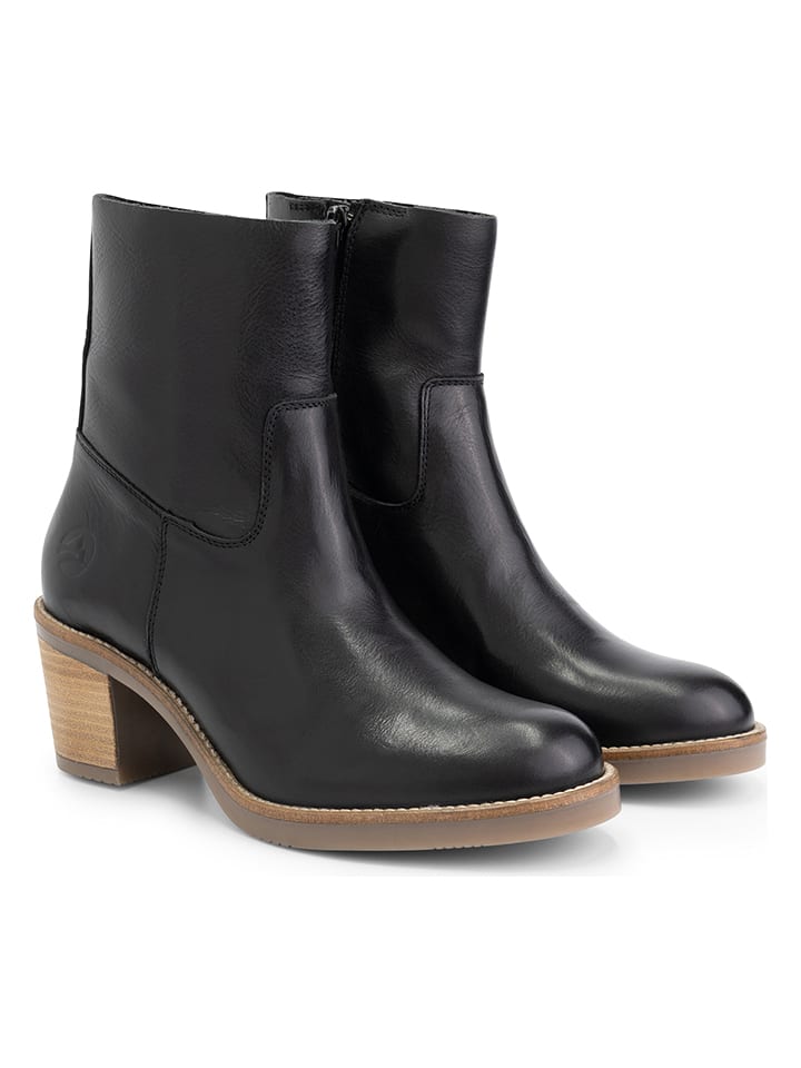 Travelin` Skórzane botki "Morlaix" w kolorze czarnym rozmiar: 36