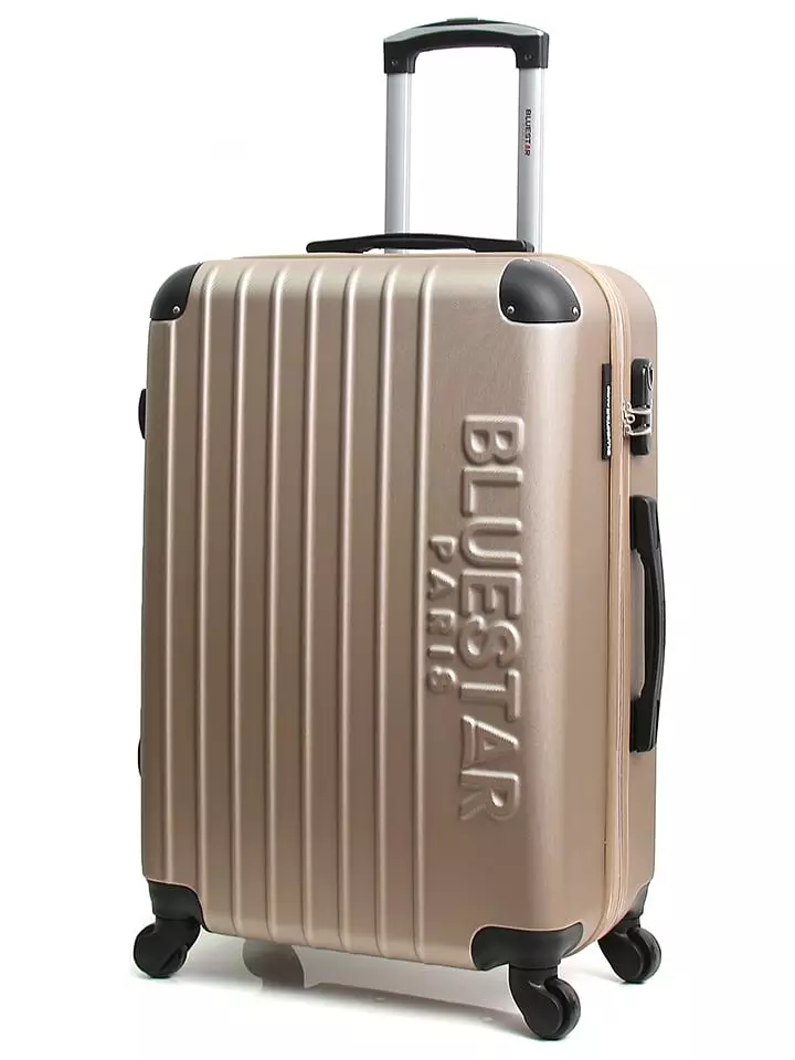 Walizka "Bucarest" w kolorze kremowym - 35 x 55 x 21 cm