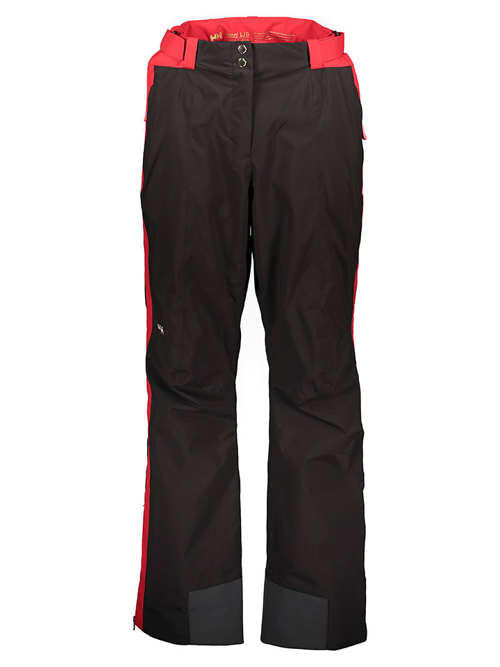 Helly Hansen Spodnie narciarskie "World Cup" w kolorze czarno-czerwonym rozmiar: XL