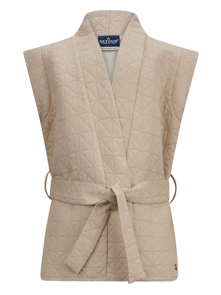 Retour Kamizelka "Claire" w kolorze beżowym rozmiar: 116