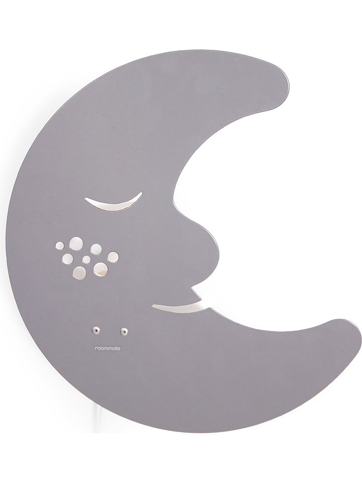 roommate Lampa ścienna "Moon" w kolorze szarym - 25,5 x 27 cm rozmiar: onesize